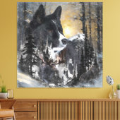 Karelian Beer Dog Canvas Afdruk (Insitu (Woonkamer))