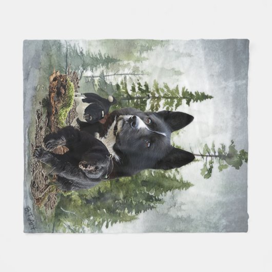 Karelian Beer Dog Fleece Deken (Voorkant (Horizontaal))