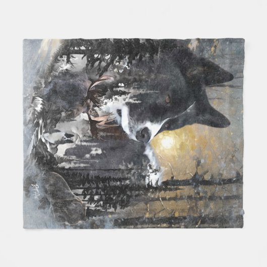 Karelian Beer Dog Fleece Deken (Voorkant (Horizontaal))