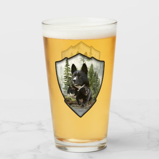 Karelian Beer Dog Glas (Achterkant gevuld)