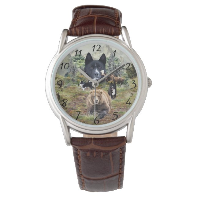 Karelian Beer Dog Horloge (Voorkant)