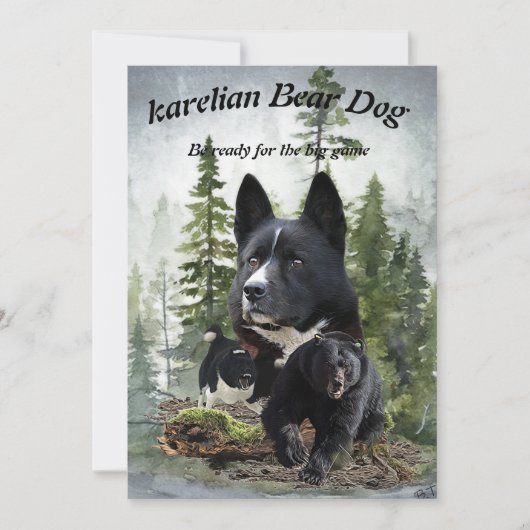 Karelian Beer Dog Kaart (Voorkant)