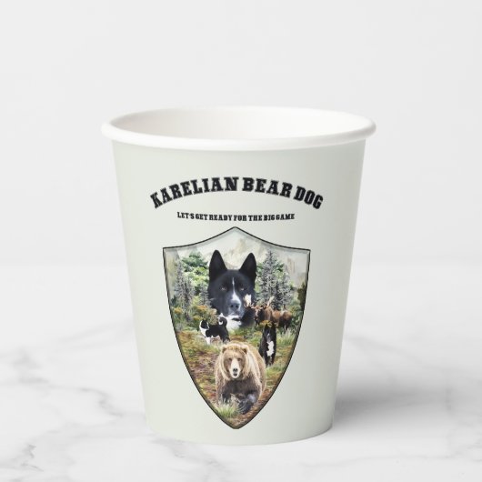 Karelian Beer Dog Papieren Bekers (Voorkant)
