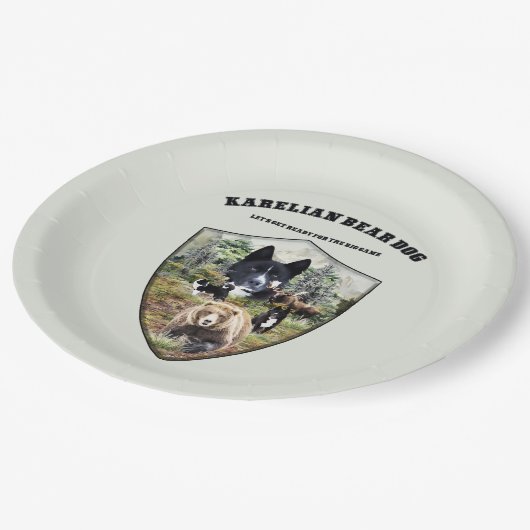 Karelian Beer Dog Papieren Bordje (Gekanteld)