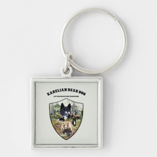 Karelian Beer Dog Sleutelhanger (Voorkant)