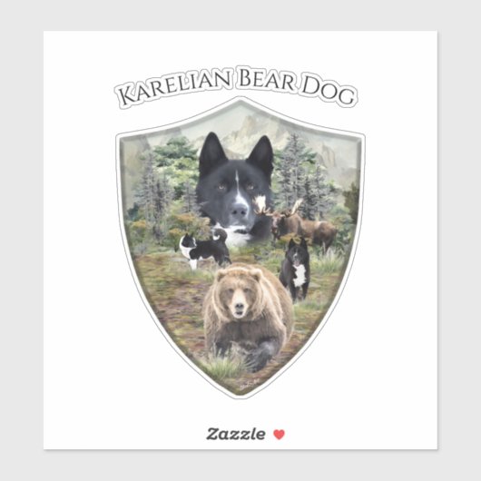 Karelian Beer Dog Sticker (Vel)