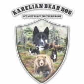 Karelian Beer Dog Sticker (Voorkant)