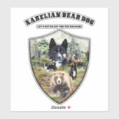 Karelian Beer Dog Sticker (Vel)