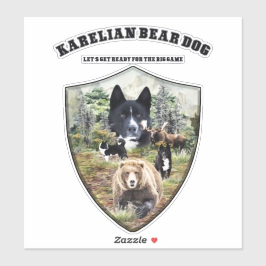 Karelian Beer Dog Sticker (Vel)