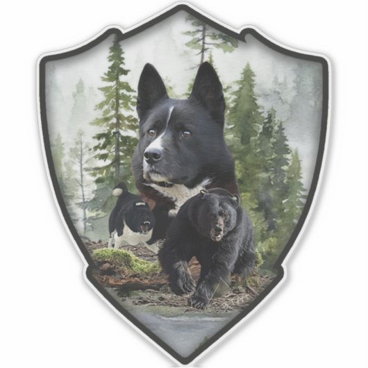 Karelian Beer Dog Sticker (Voorkant)