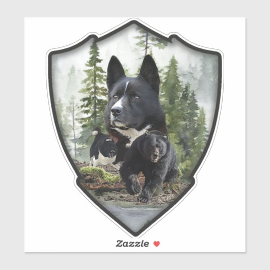 Karelian Beer Dog Sticker (Vel)