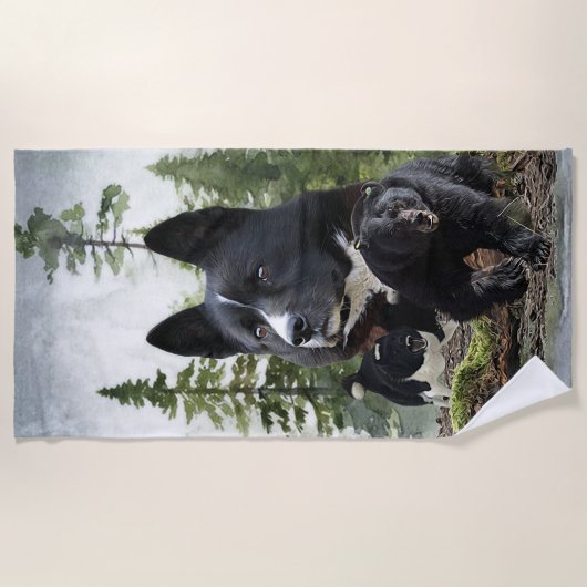 Karelian Beer Dog Strandlaken (Voorkant)