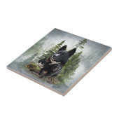 Karelian Beer Dog Tegeltje (Zijkant)