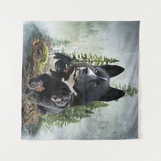 Karelian Beer Dog Wandkleed (Voorkant (horizontaal))