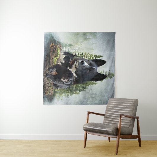 Karelian Beer Dog Wandkleed (In Situ (horizontaal))