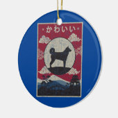 Karelian Beer Japans design Kawaii Dog mam Keramisch Ornament (Links)