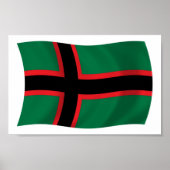 Karelians Flag Poster Print (Voorkant)