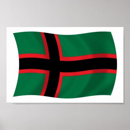 Karelians Flag Poster Print (Voorkant)