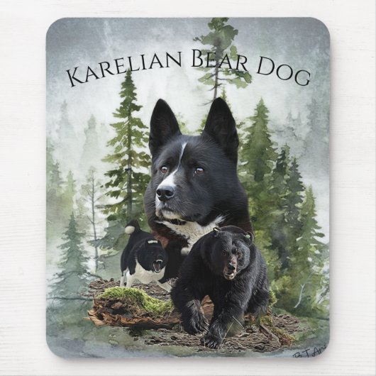 Karelische berenhond     muismat (Voorkant)