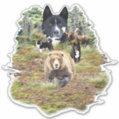 Karelische berenhond sticker (Voorkant)