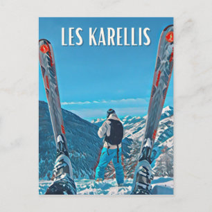 Karellis Skigebied Briefkaart