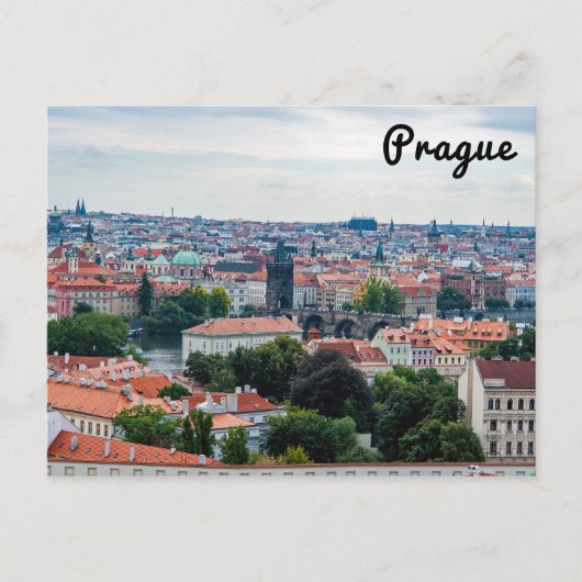 Karelsbrug, St. Nicolas kerk - Praag Briefkaart (Voorkant)