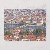 Karelsbrug Vltava Rivier Praag Briefkaart (Voorkant)