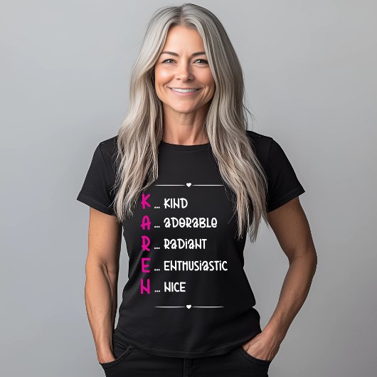 KAREN Acroniem Design Gift T-shirt