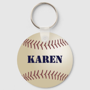 Karen Baseball Keychain by 369MyName