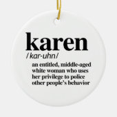 Karen Definitie Keramisch Ornament (Voorkant)
