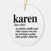 Karen Definitie Keramisch Ornament (Links)