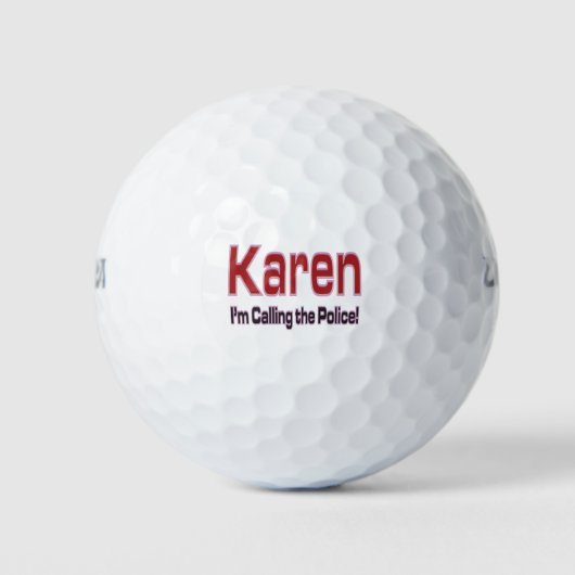 Karen Goof Ball Speciale gelegenheid Golfbaan Gift Golfballen (Voorkant)