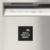 Karen Halloween Kostuum Spreek met de Manager Fun Magneet (Insitu (Vaatwasser))