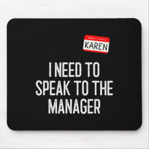 Karen Halloween kostuum spreken met de manager Fun Muismat