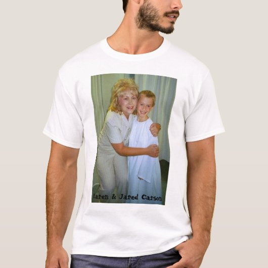 karen, jared baptisme, Karen & Jared Carson T-shirt (Voorkant)