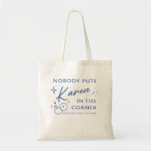 Karen kippen tote bag (Voorkant)