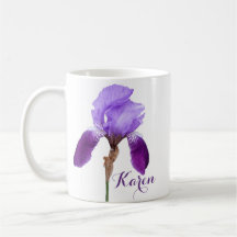  Karen meisjesnaam paarse iris floral