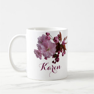  Karen naam roze bloesem Koffiemok