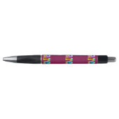 Karen Name Logo Met bloesems, Black Ink Pen (Voorkant)