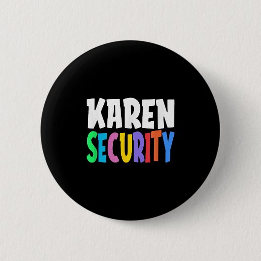 Karen Security Kerstmis praat met de manager Sayi Ronde Button 5,7 Cm (Voorkant)