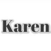 Karen Sticker (Voorkant)