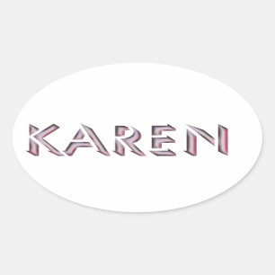 Karen sticker naam