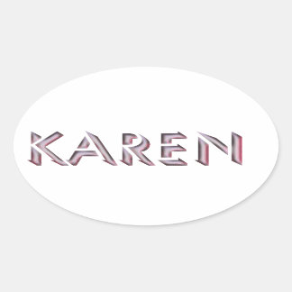 Karen sticker naam