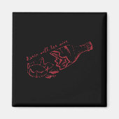 Karen With Her Wine  Magneet (Voorkant)