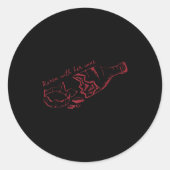 Karen With Her Wine  Ronde Sticker (Voorkant)