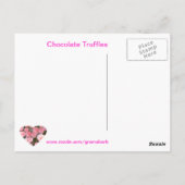 Karen's Chocolate Truffles Recipe Briefkaart (Achterkant)