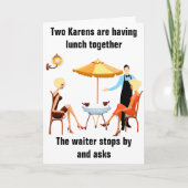 Karens Grappige Verjaardag Kaart (Voorkant)