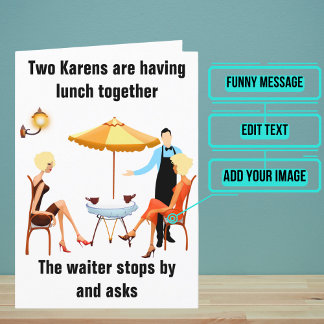 Karens Grappige Verjaardag Kaart