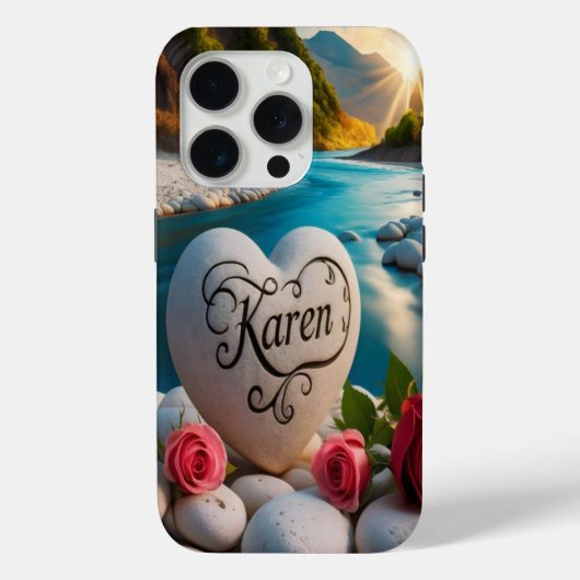 Karen's Heart stone River Sunset Case-Mate iPhone Case (Achterkant)