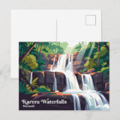 Karera-watervallen Burundi Briefkaart (Voorkant / Achterkant)